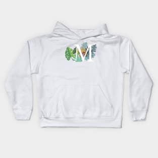 Plant Letter M Kids Hoodie